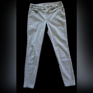 Maurices Skinny Stretch Jeggings Jeans Light Gray Denim Women's Medium‎